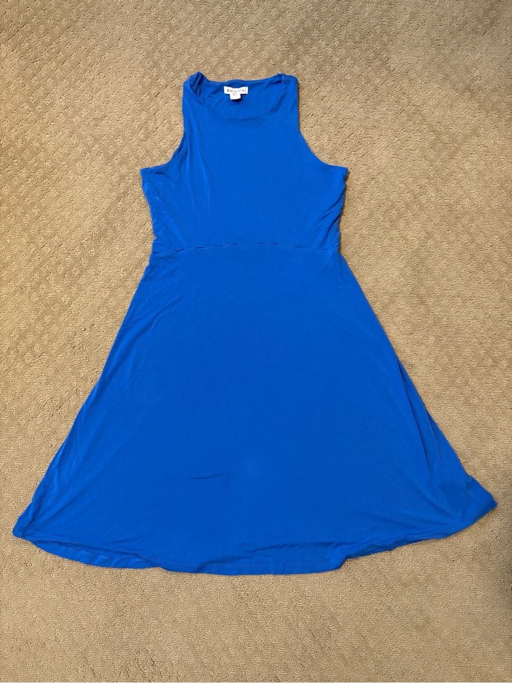 Athleta Royal Blue Sleeveless Midi Dress